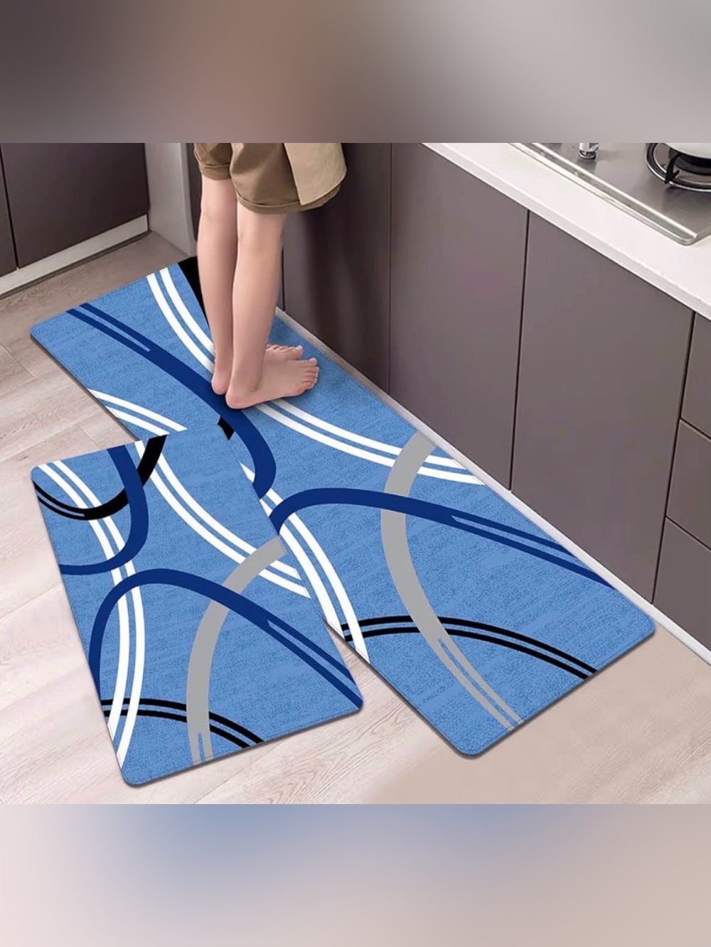 New Modern Abstract Design Waterproof Fatigue Mats